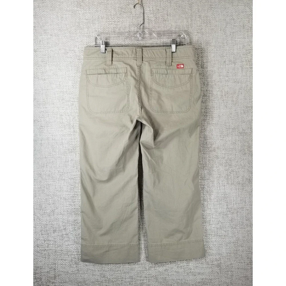 The North Face Capri Hiking Pants Roll Cuff 100% Cotton Women's 8 Beige - Picture 7 of 12